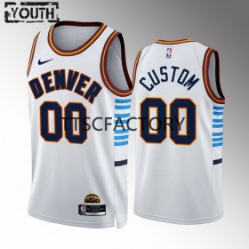 Dres Denver Nuggets Prilagođeni Nike 2022-23 City Edition Plava Swingman - Dječji